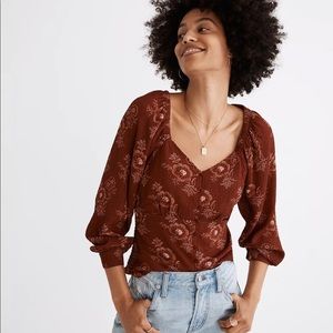 Madewell preston floral top